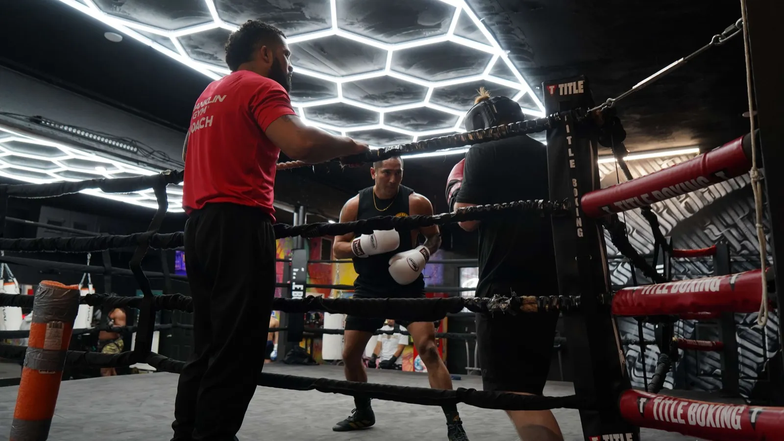Bag training at Franklin Gym
